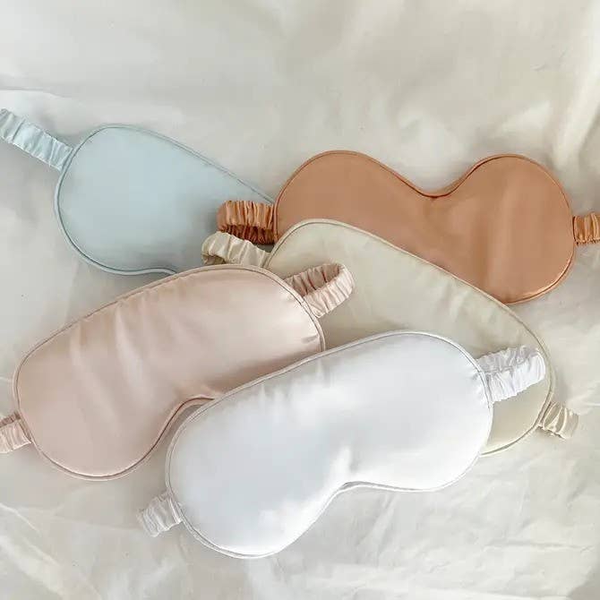Silky Satin Sleep Eye Masks with Ribbon - GRACIA
