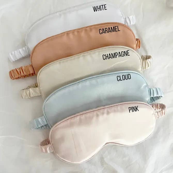 Silky Satin Sleep Eye Masks with Ribbon - GRACIA