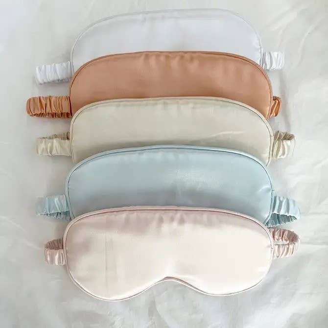 Silky Satin Sleep Eye Masks with Ribbon - GRACIA