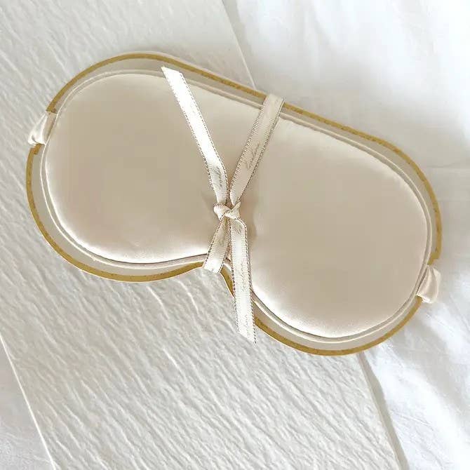 Silky Satin Sleep Eye Masks with Ribbon - GRACIA