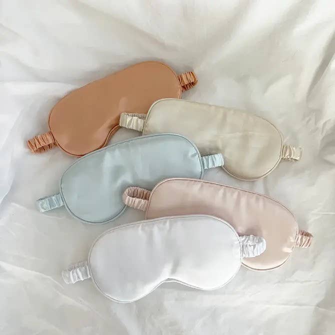 Silky Satin Sleep Eye Masks with Ribbon - GRACIA