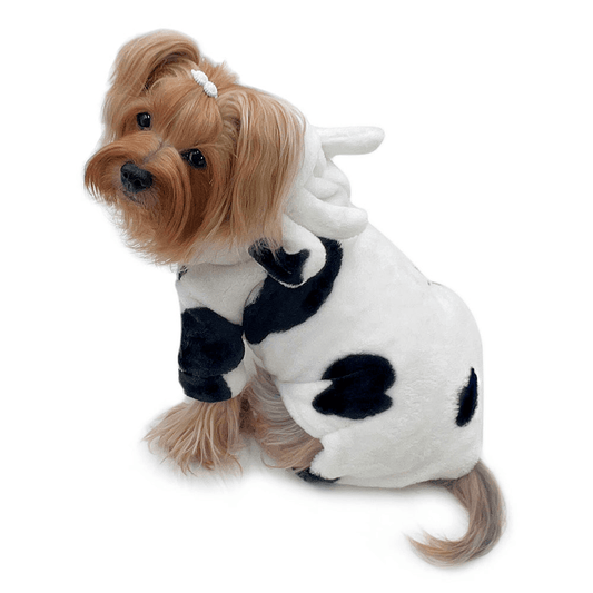 Ultra Plush Moo Cow Hooded Pajamas for Pets-0