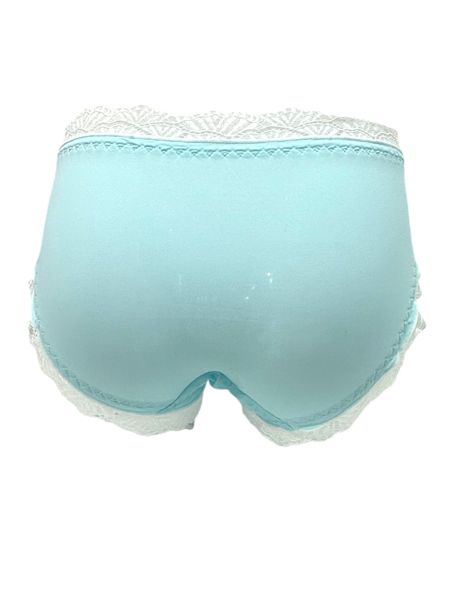 Blue & White Lace Trim Panty-2