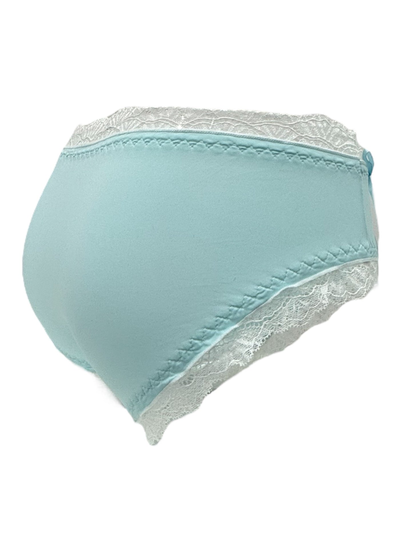 Blue & White Lace Trim Panty-1